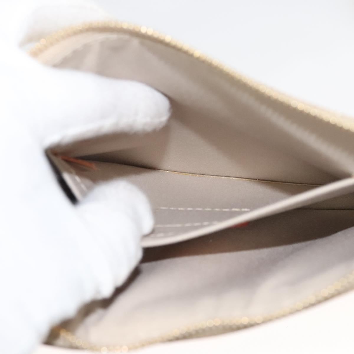 Louis Vuitton Pochette Plate Monogram mirror, GOLD, CANVAS, Clutche & pouche