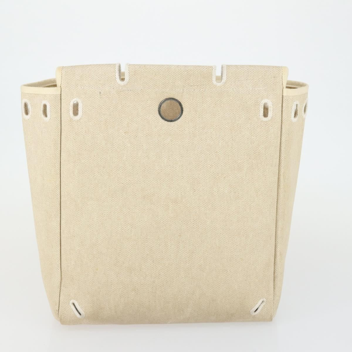 Hermes Herbag A Dos Backpack Toile, BEIGE, CANVAS, Backpack