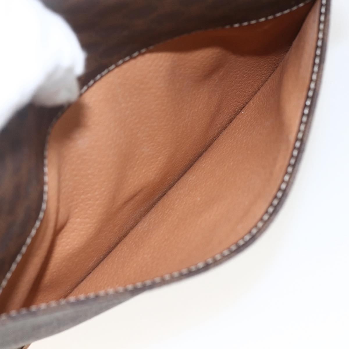 Celine Vintage Macadam Shoulder Bag Canvas and Leather, BROWN, CANVAS, Shoulder bag
