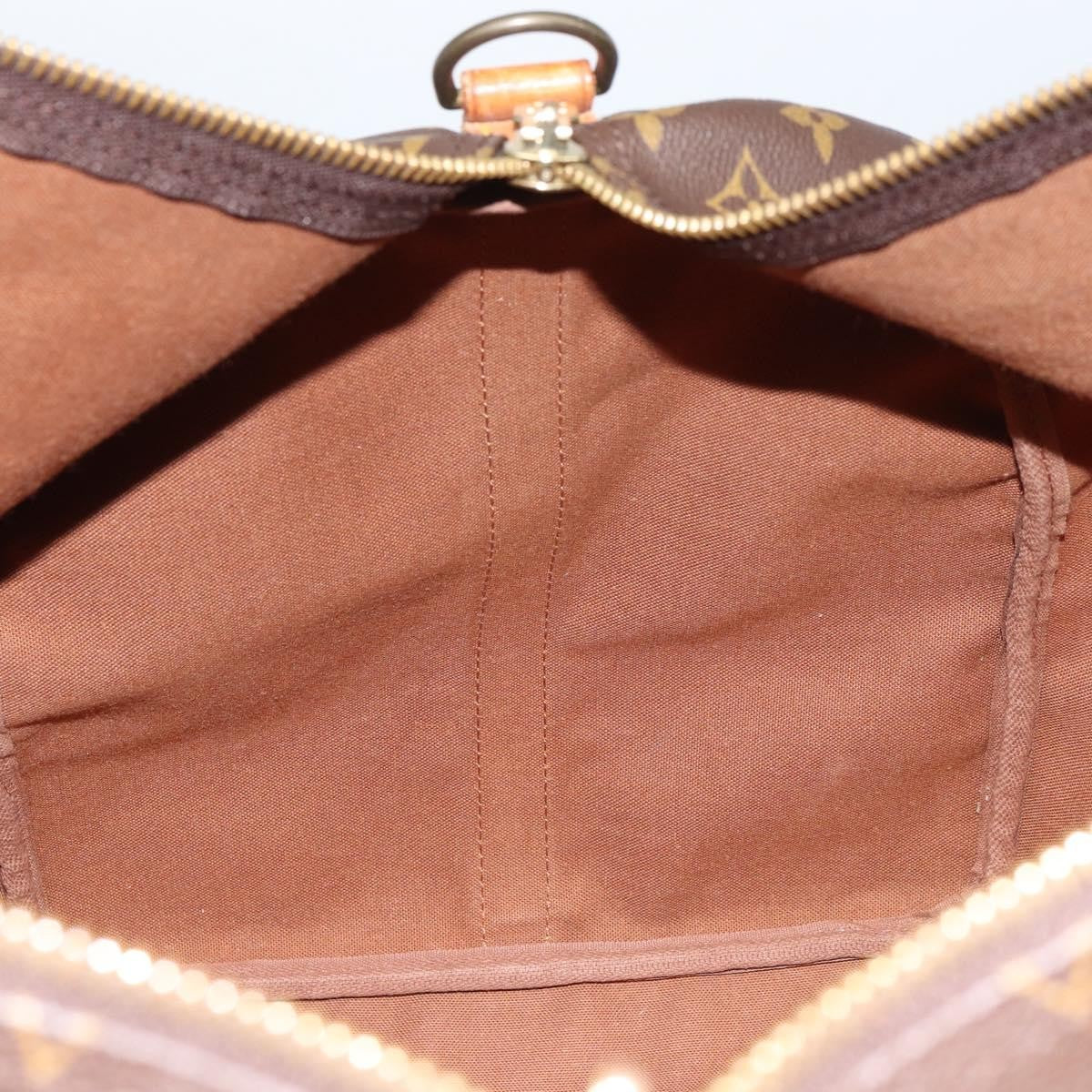 Louis Vuitton Keepall Bandouliere Bag Monogram Canvas, BROWN, CANVAS, Travel bag