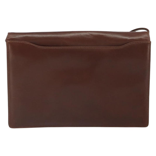 Valentino Garavani Vintage shoulder bag Leather, BROWN, LEATHER, Shoulder bag