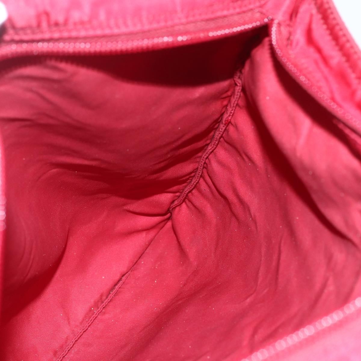 Prada Zip Top Messenger Bag Tessuto, RED, NYLON, Shoulder bag