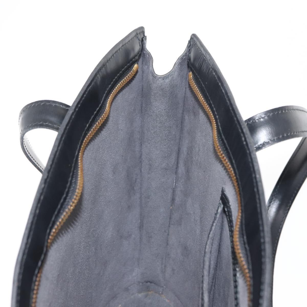 Louis Vuitton Saint Jacques Handbag Epi Leather, BLACK, LEATHER, Shoulder bag