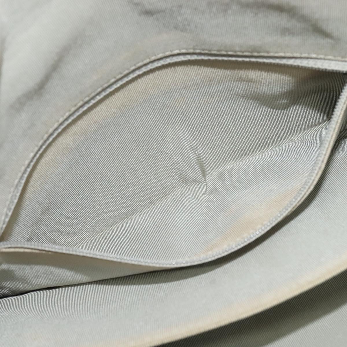 Chanel Mademoiselle Lock Chain Flap Bag Grosgrain, GRAY, NYLON, Handbag