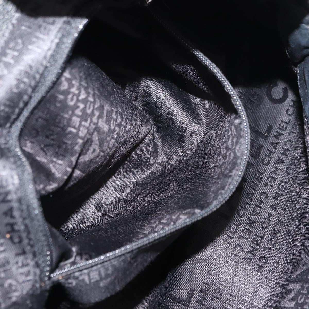 Chanel Vintage Chain Around Shoulder Bag Leather, BLACK, LEATHER, Shoulder bag