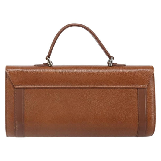 Burberry Vintage Handbag Leather, BROWN, LEATHER, Handbag
