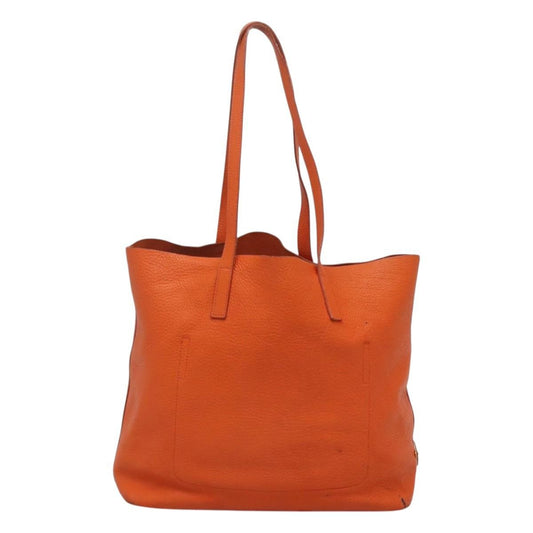 Prada Vintage Tote Leather, Orange, Leather, Tote Bag