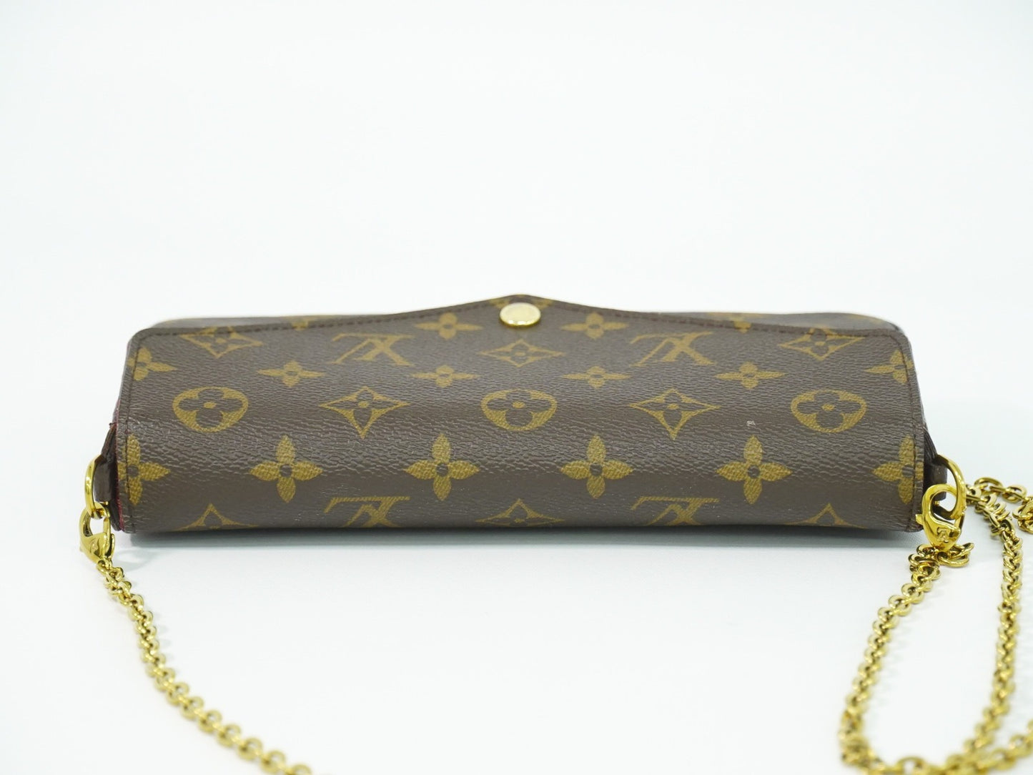 Louis Vuitton Felicie Pochette Monogram Canvas, BROWN, CANVAS, Clutche & pouche