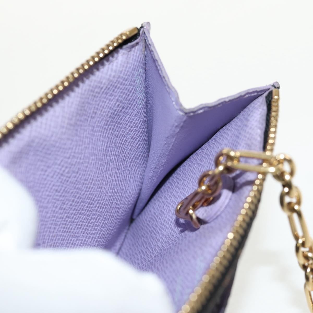 Louis Vuitton Pochette clés NM Monogram Multicolor Canvas, BLACK, CANVAS, Wallets