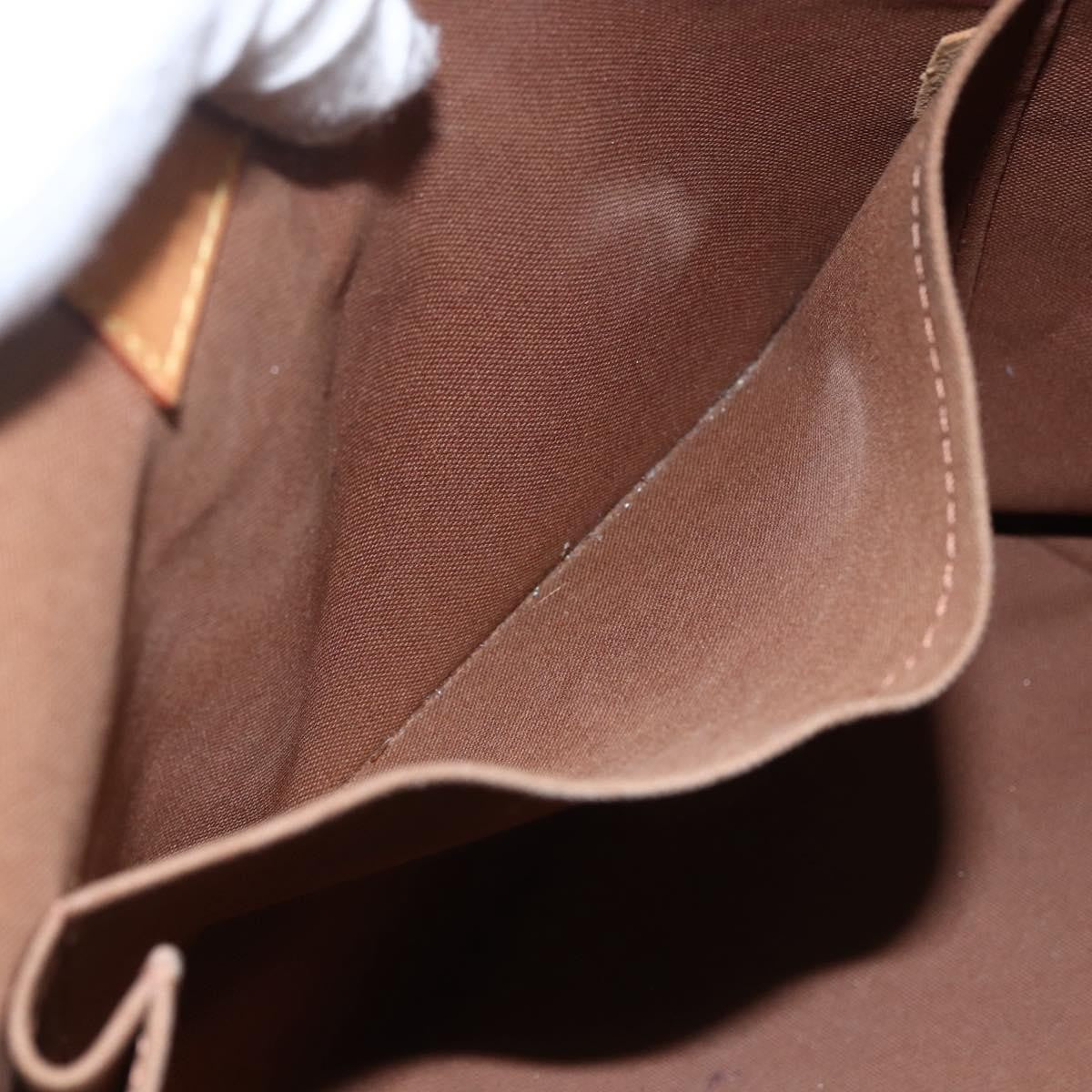 Louis Vuitton Palermo Handbag Monogram Canvas, BROWN, CANVAS, Tote bag