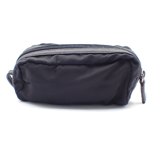 Prada Padded Zip Belt Bag Tessuto, BLACK, NYLON, Clutche & pouche