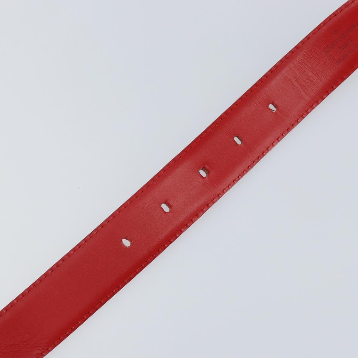 Louis Vuitton Classique Belt Epi Leather, RED, LEATHER, Belts