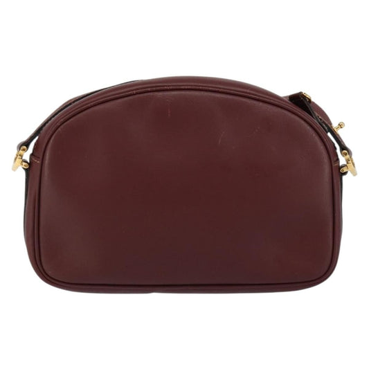 cartier Must de Cartier Shoulder Bag Leather, BURGUNDY, LEATHER, Shoulder bag