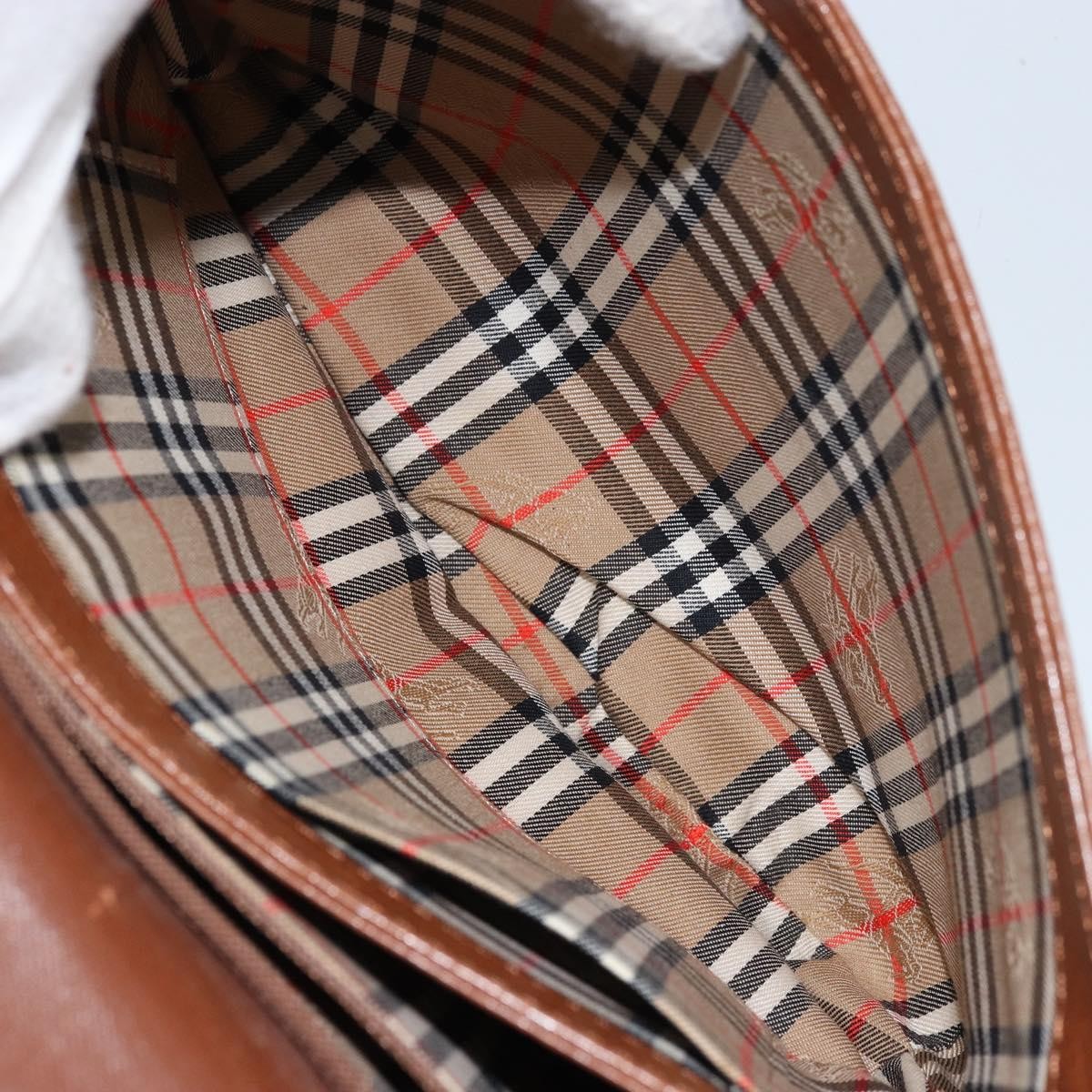 Burberry Flap Shoulder Bag Leather, BROWN, LEATHER, Shoulder bag