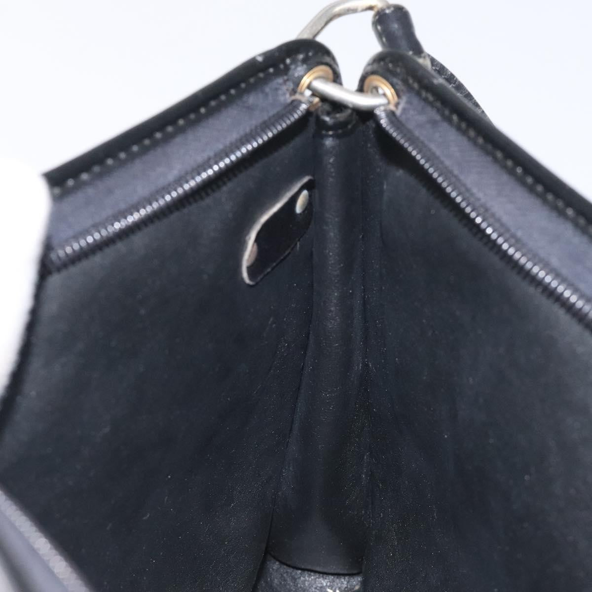 Christian Dior Vintage Trotter Shoulder Bag Canvas, NAVY, CANVAS, Shoulder bag