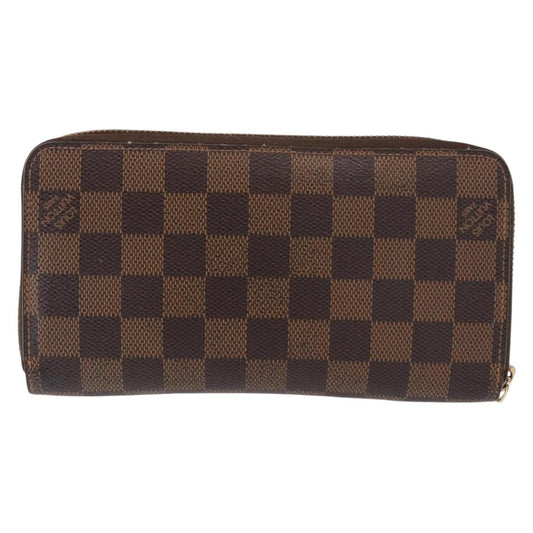 Louis Vuitton Zippy Wallet NM Damier, BROWN, CANVAS, Wallets