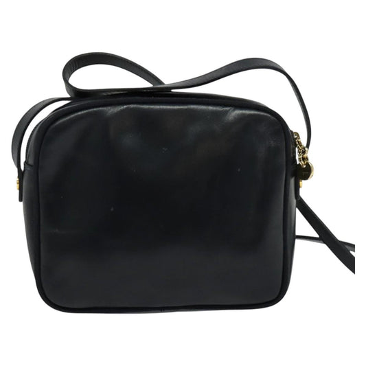 Salvatore Ferragamo Vala Shoulder Bag Leather, NAVY, LEATHER, Shoulder bag