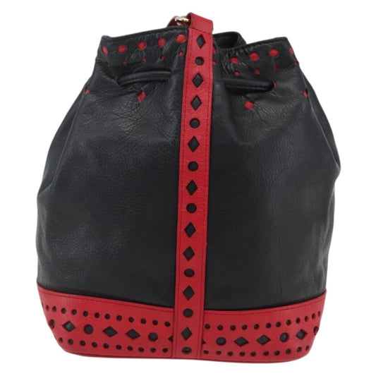 Saint Laurent Vintage Shoulder Bag Leather, Black, Leather, Shoulder Bag