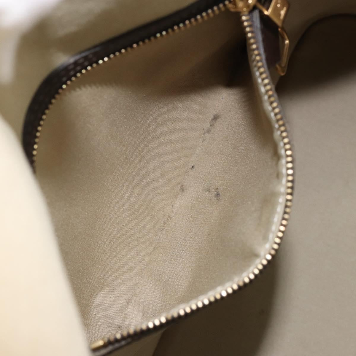 Louis Vuitton Alma Handbag Mini Lin Monogram, KHAKI, CANVAS, Handbag