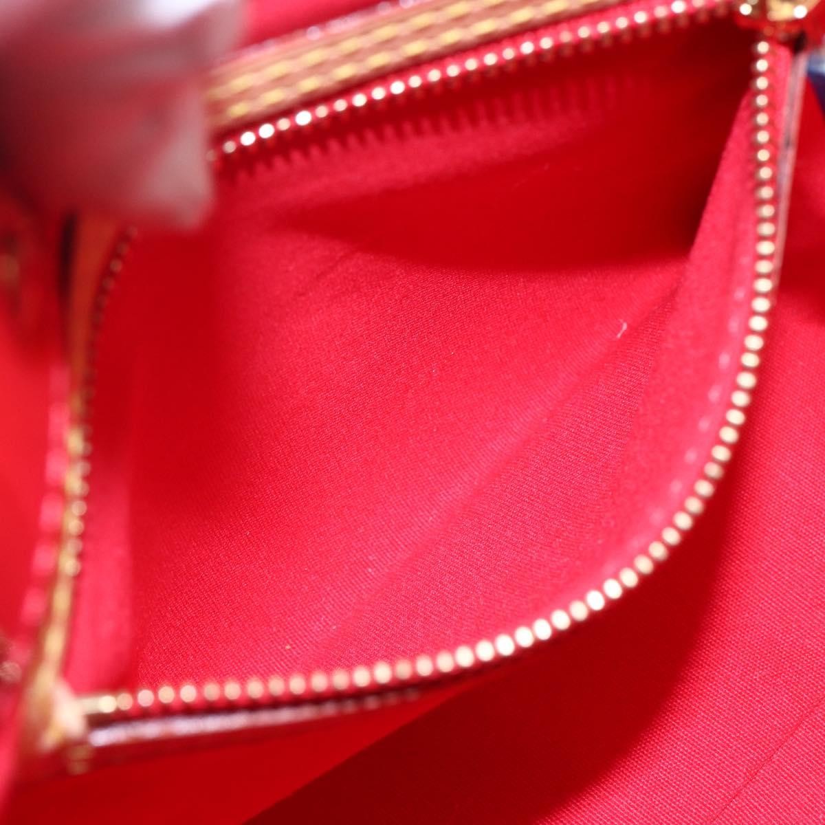 Louis Vuitton Reade Handbag Monogram Vernis, RED, PATENT_LEATHER, Handbag