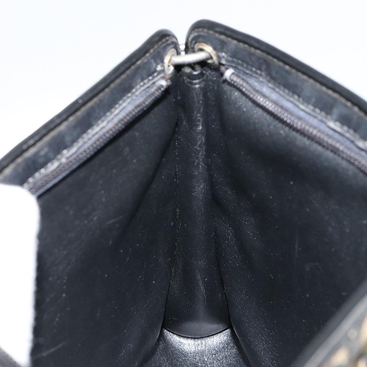 Christian Dior Vintage Trotter Shoulder Bag Canvas, NAVY, CANVAS, Shoulder bag