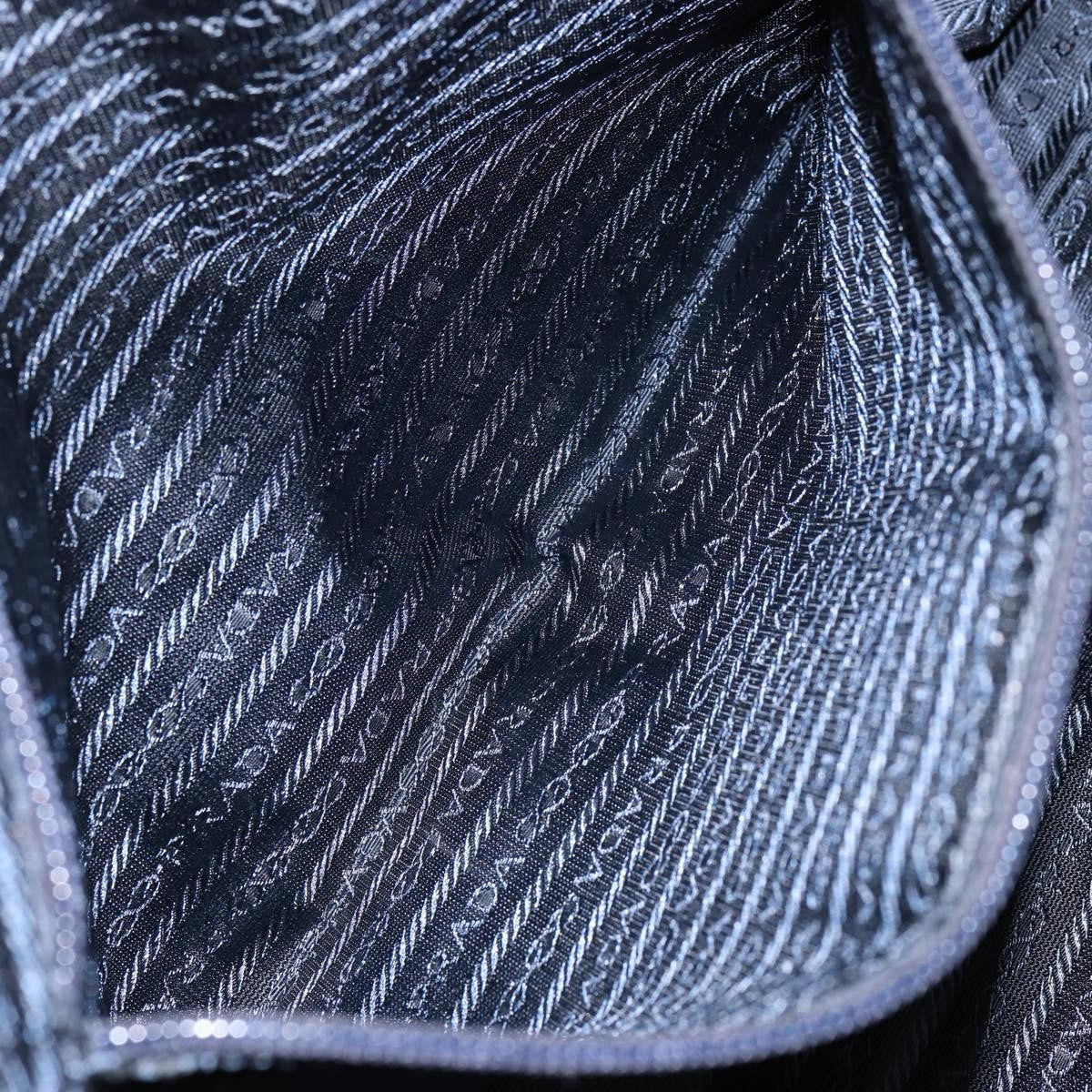 Prada Zip Around Tote Tessuto, Navy, Nylon, Handbag