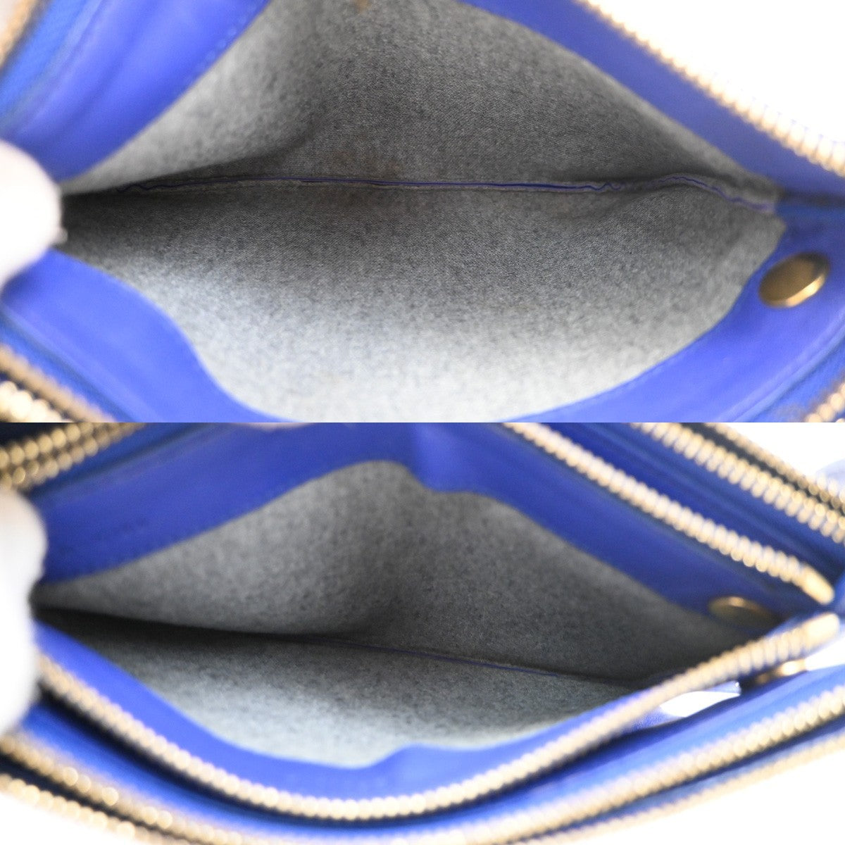 Celine Trio Crossbody Bag Leather, Blue, Leather, Shoulder Bag