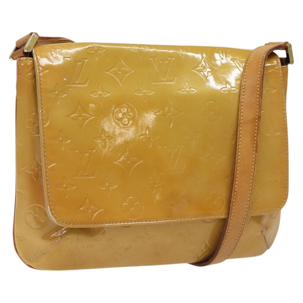 Louis Vuitton Thompson Street Handbag Monogram Vernis, BEIGE, PATENT_LEATHER, Handbag