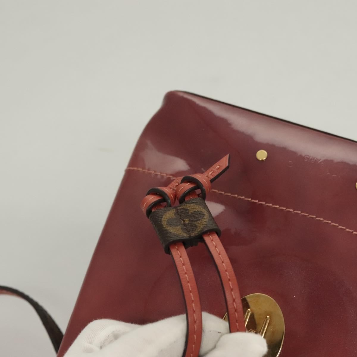 Louis Vuitton Hot Springs Backpack Vernis with Monogram Canvas, PINK, PATENT_LEATHER, Backpack
