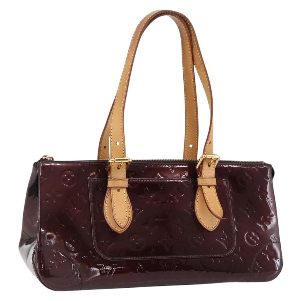 Louis Vuitton Rosewood Avenue Handbag Monogram Vernis, BURGUNDY, PATENT_LEATHER, Shoulder bag