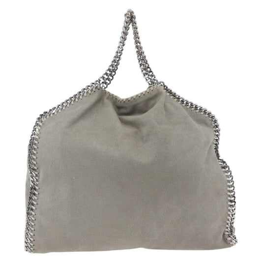 Stella McCartney Falabella Fold Over Bag Shaggy Deer, GRAY, POLYESTER, Shoulder bag