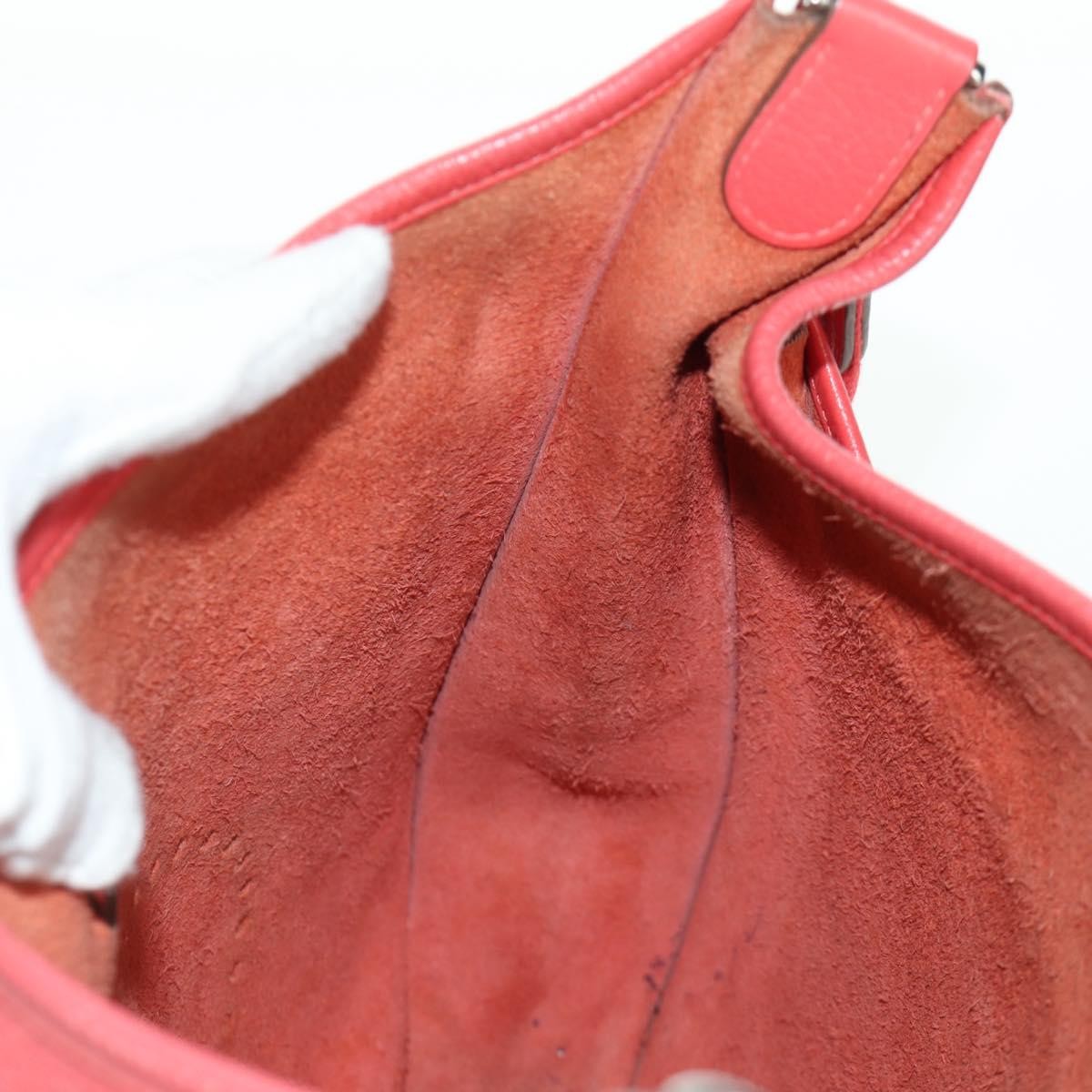 Hermes Evelyne Bag Gen III Clemence, Pink, Leather, Shoulder Bag