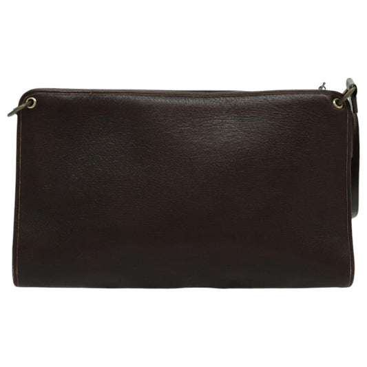 Christian Dior CD Shoulder bag Leather, BROWN, LEATHER, Shoulder bag