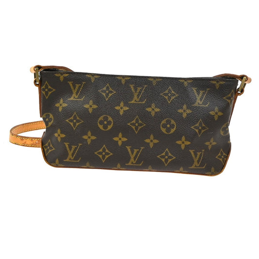 Louis Vuitton Trotteur Handbag Monogram Canvas, Brown, Canvas, Shoulder Bag