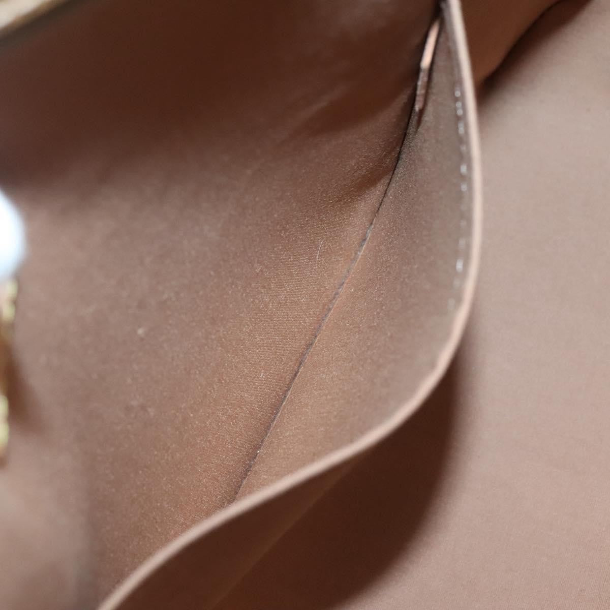 Louis Vuitton Brentwood Handbag Monogram Vernis, BROWN, PATENT_LEATHER, Shoulder bag