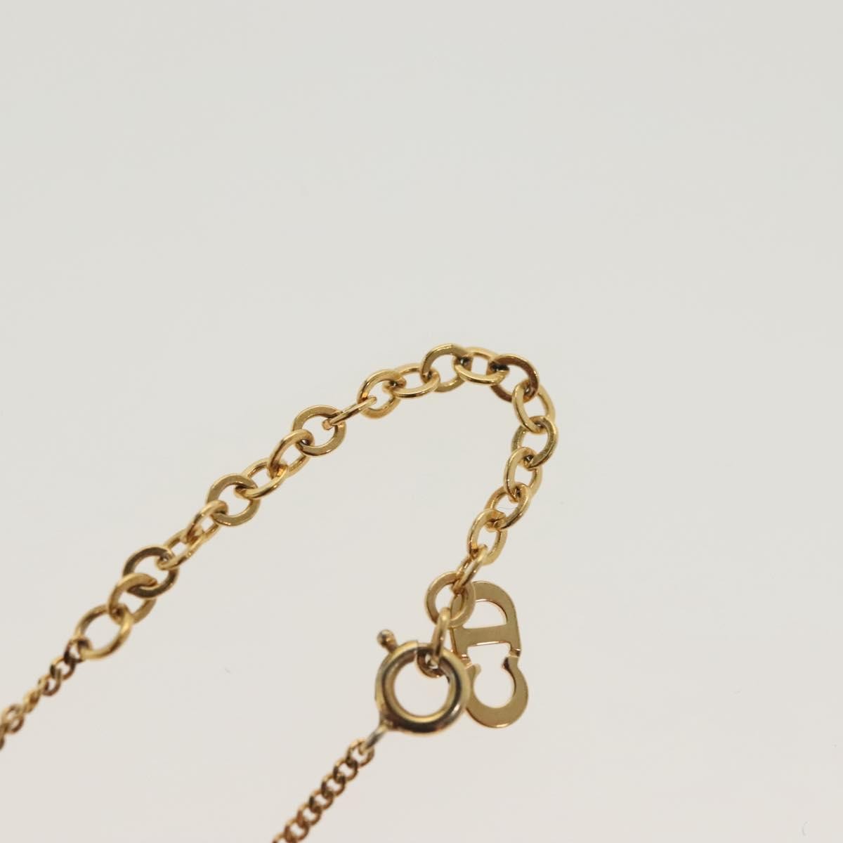 Christian Dior CD Pendant Necklace Gold-plated, GOLD, METAL, Necklace