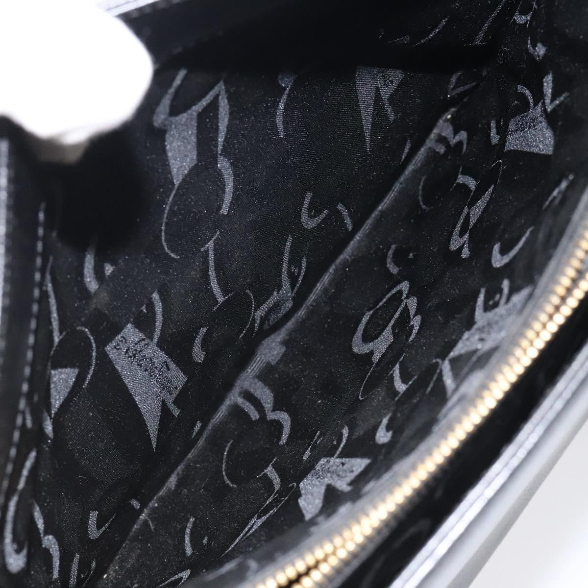 Salvatore Ferragamo Gancini Shoulder Bag Leather, BLACK, LEATHER, Shoulder bag