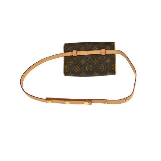 Louis Vuitton Florentine Pochette Monogram Canvas, BROWN, CANVAS, Clutche & pouche