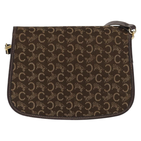 Celine C Sulky Shoulder bag Canvas, BROWN, CANVAS, Shoulder bag