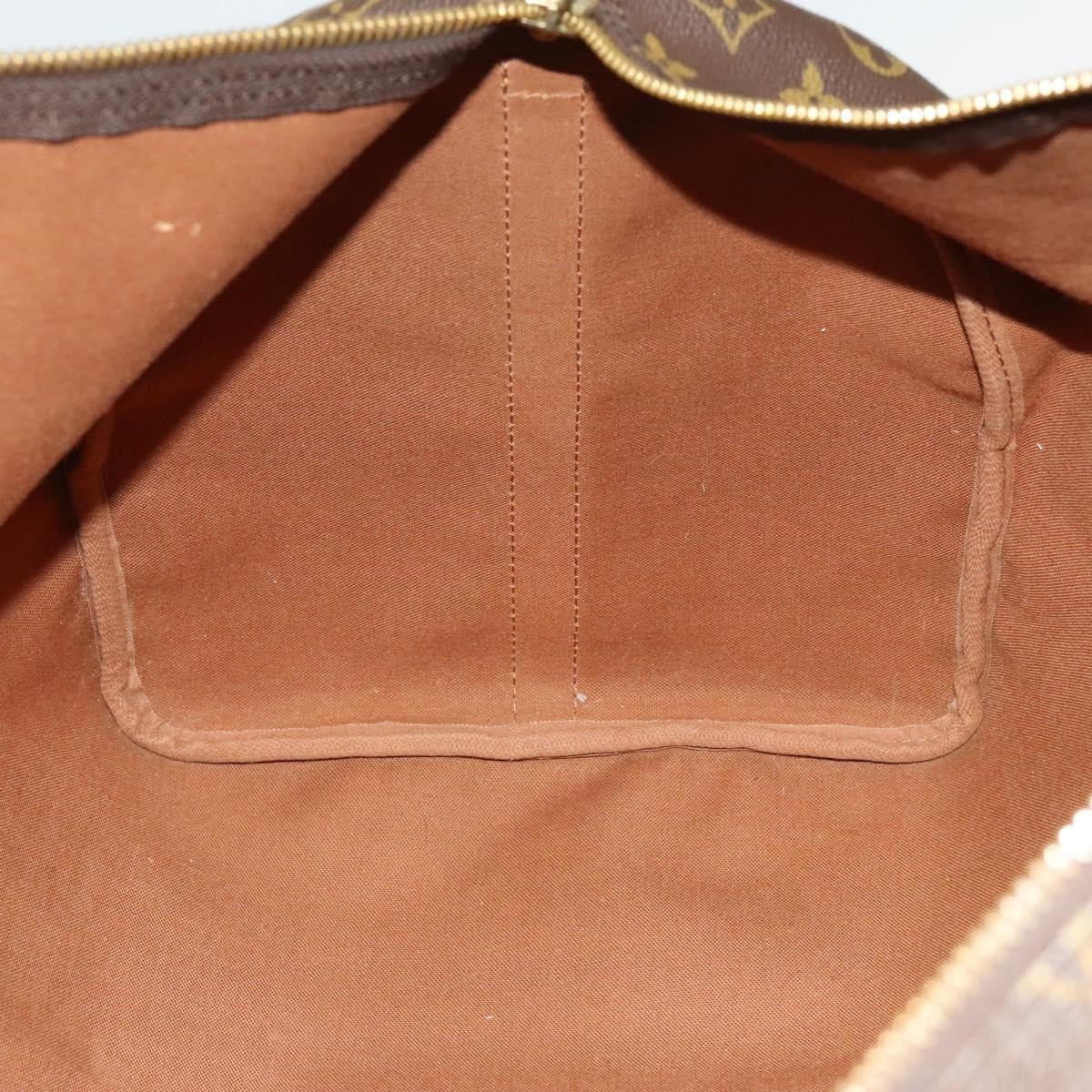 Louis Vuitton Keepall Bandouliere Bag Monogram Canvas, BROWN, CANVAS, Travel bag