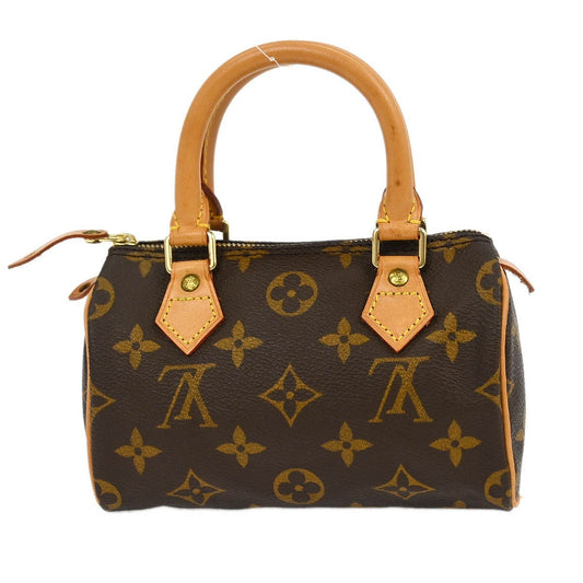 Louis Vuitton Speedy Mini HL Handbag Monogram Canvas, BROWN, CANVAS, Handbag