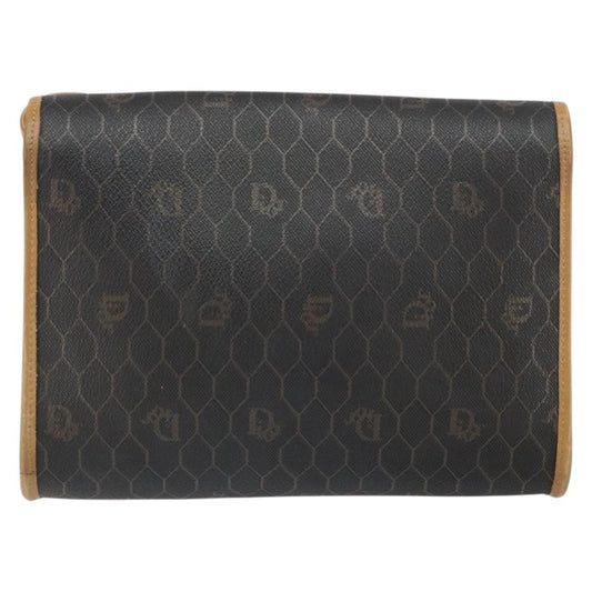 Christian Dior Vintage Honeycomb Shoulder Bag Canvas, BLACK, CANVAS, Shoulder bag