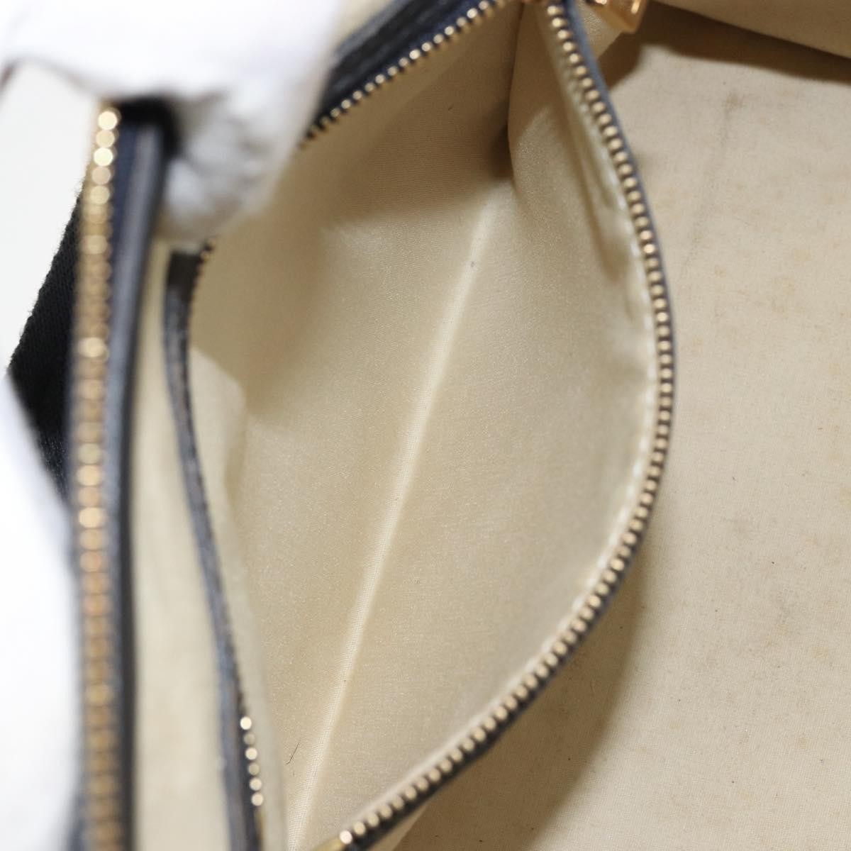 Louis Vuitton Josephine Handbag Mini Lin, BLUE, CANVAS, Handbag