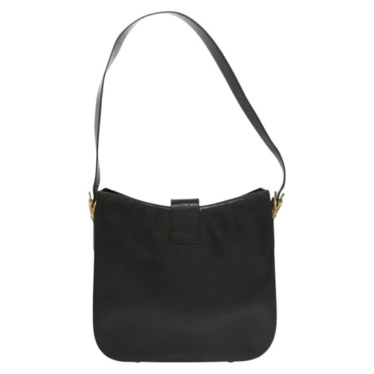 Celine Horse Carriage Shoulder bag Leather, BLACK, LEATHER, Shoulder bag