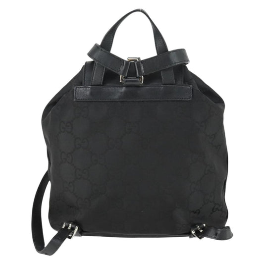 Gucci Vintage Jackie Backpack GG Canvas, BLACK, CANVAS, Backpack