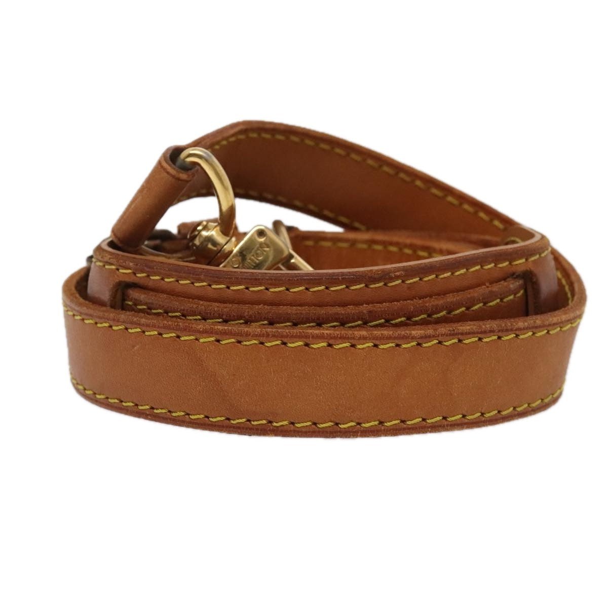 Louis Vuitton Adjustable Shoulder Strap Vachetta Leather, BEIGE, LEATHER, Straps