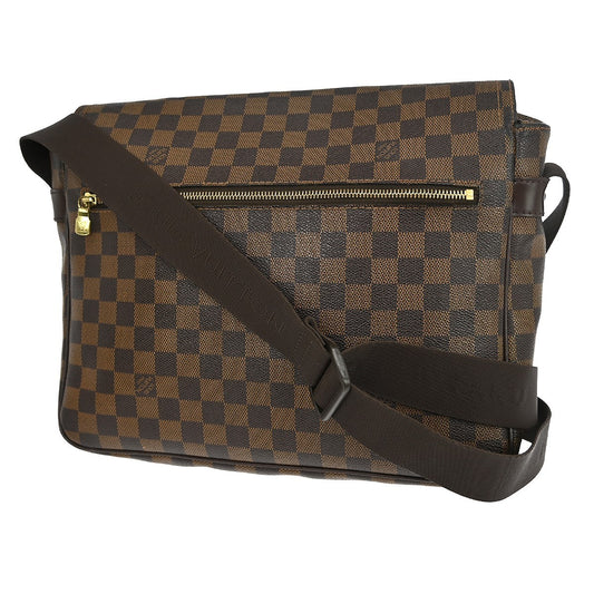 Louis Vuitton Melville Messenger Bag Damier, BROWN, CANVAS, Shoulder bag