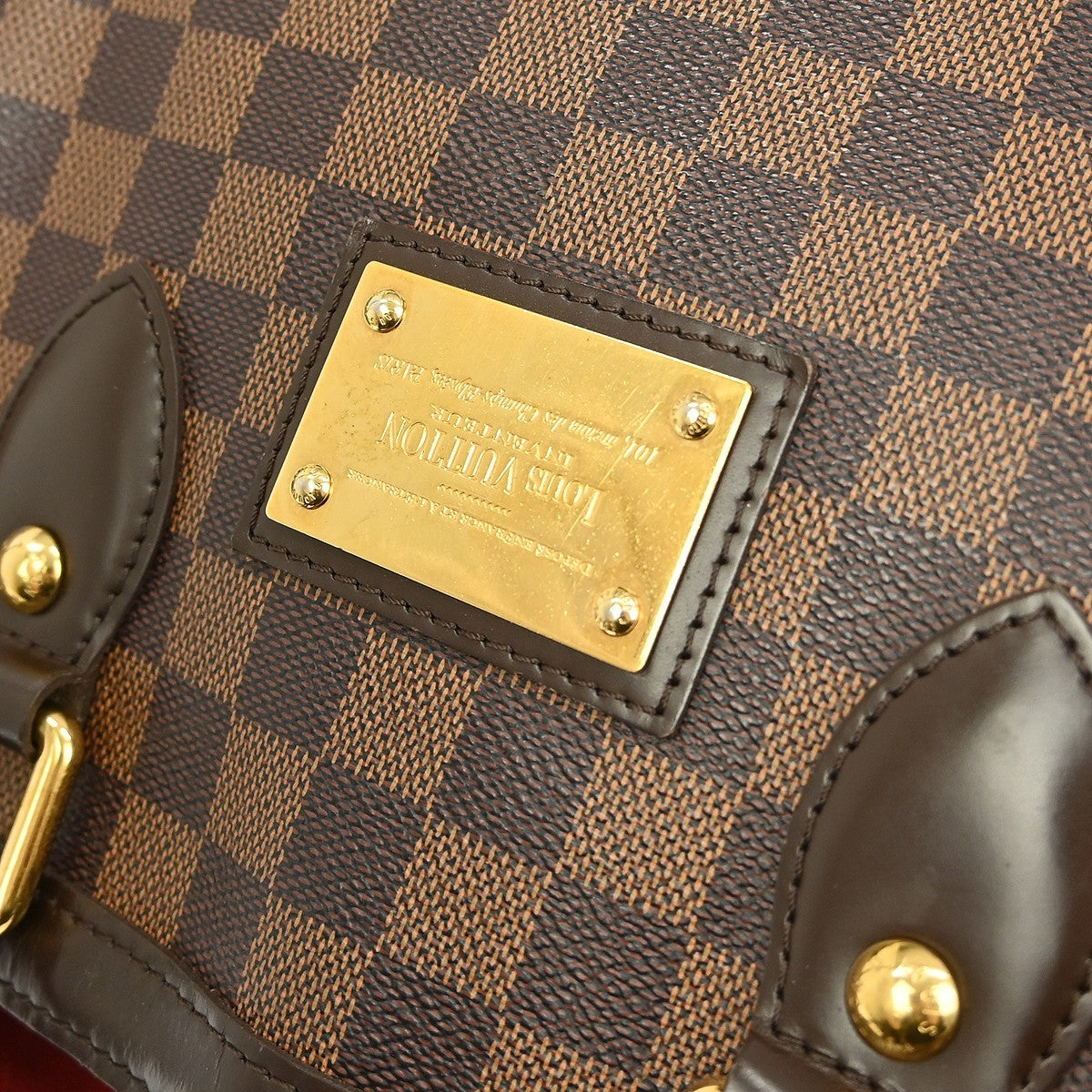 Louis Vuitton Hampstead Handbag Damier, BROWN, CANVAS, Shoulder bag