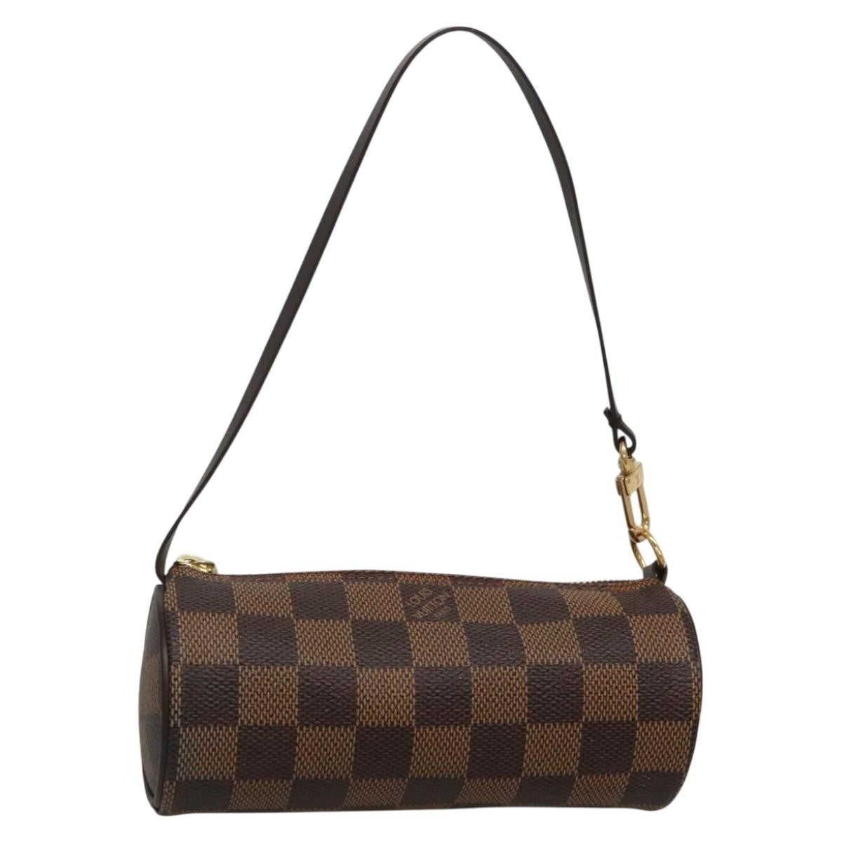Louis Vuitton Papillon Pochette Damier, BROWN, CANVAS, Handbag