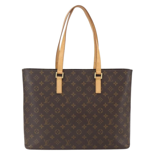 Louis Vuitton Luco Handbag Monogram Canvas, BROWN, CANVAS, Tote bag